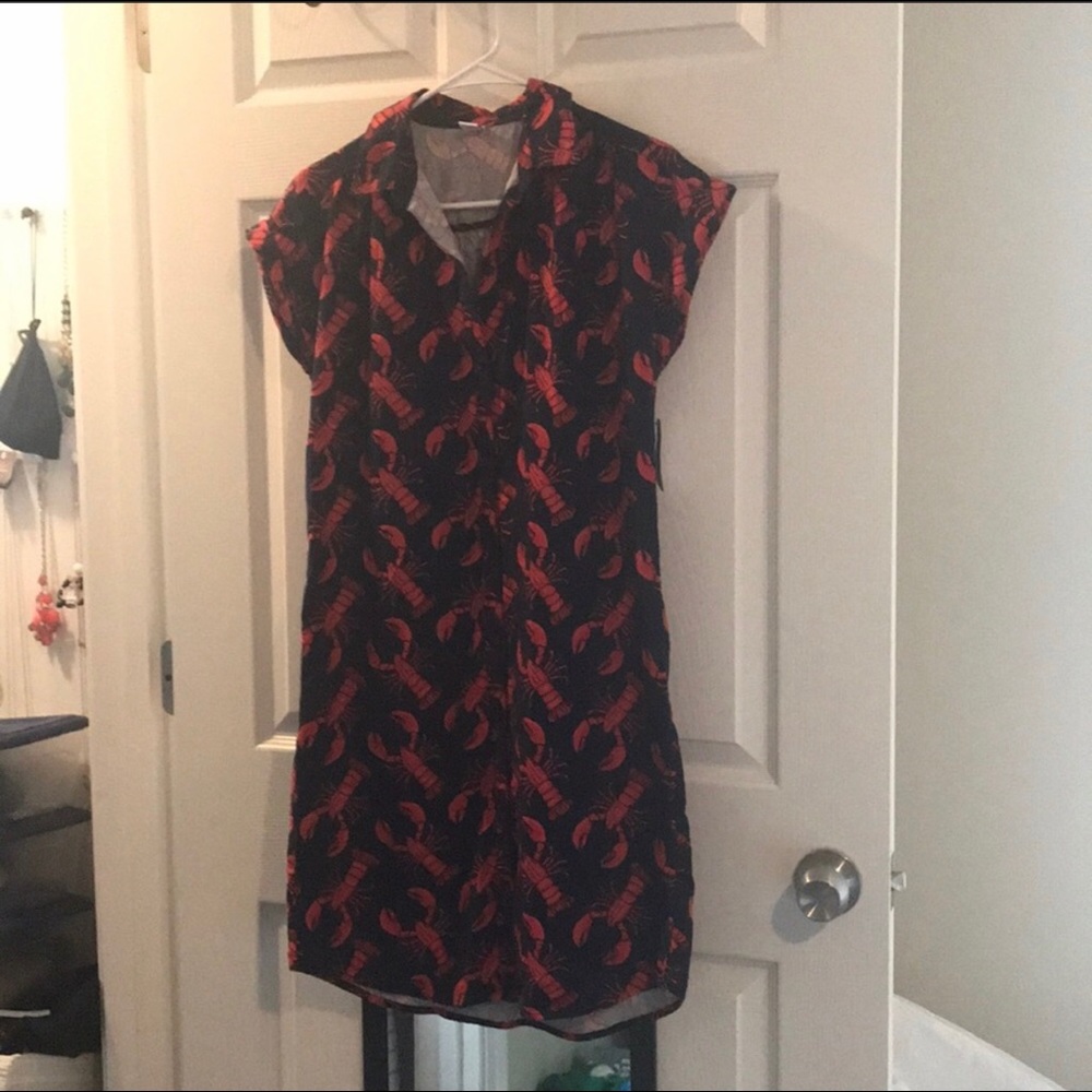 Never worn lobster print dress